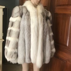 SAGA BLUE FOX FUR COAT